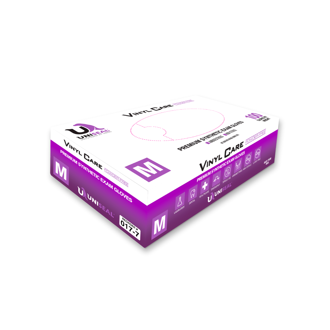 4.0 Mil Clear Disposable Vinyl Exam Gloves – Economical Latex-Free Barrier